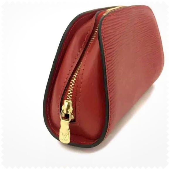 Louis Vuitton Epi Dauphine Leather Cosmetic Bag Pouch LV - Picture 3 of 4